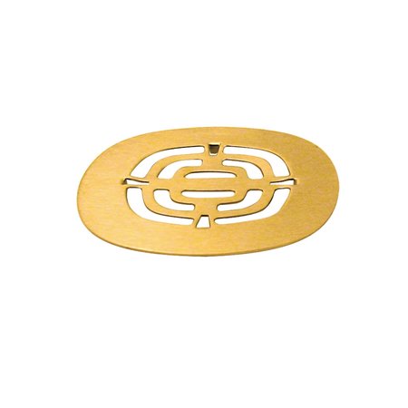 WESTBRASS Brass Snap-In Shower Strainer Grid in Polished Brass D316-03